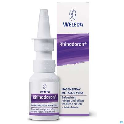 Sie sehen eine Packung Nasenspray Rhinodoron +aloe Vera 20ml, Produktbild: 05 Nasenspray Rhinodoron +aloe Vera 20ml, A-Nr.: 2378234 - 05