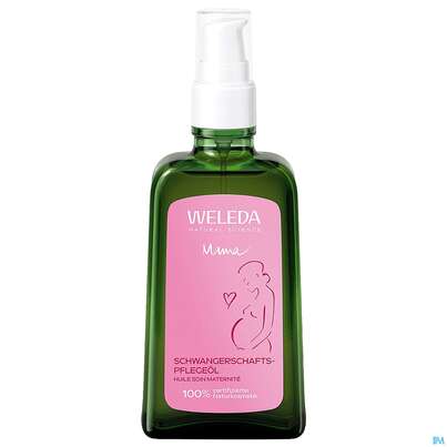Sie sehen eine Packung Weleda Schwangerschafts-pflegeoel Neu 100ml, Produktbild: 09 Weleda Schwangerschafts-pflegeoel Neu 100ml, A-Nr.: 4583665 - 09