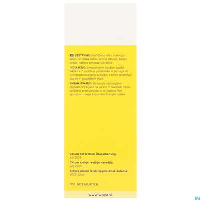 Waya Lax Orale Lösung 20ml Makrogol 4000 Beute 10st, A-Nr.: 5885279 - 05