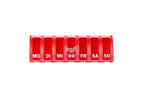 APOfit Wochendispenser 1 Dosierer Box rot, A-Nr.: 5965050 - 01