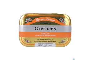 Grethers Pastillen Zuckerfrei Ginger Lemon 110g, A-Nr.: 5971955 - 01