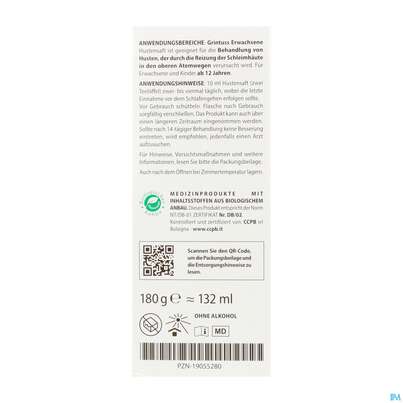 Hustensaft Aboca Grintuss Erwachsene Jugendliche Ab 12jahre 180g, A-Nr.: 5817504 - 03