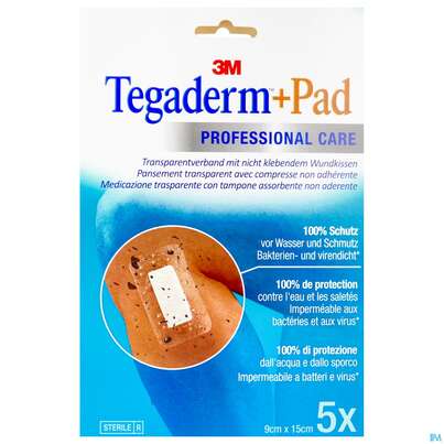 Tegaderm +pad 9x15cm 3589np 5st, A-Nr.: 2022520 - 02