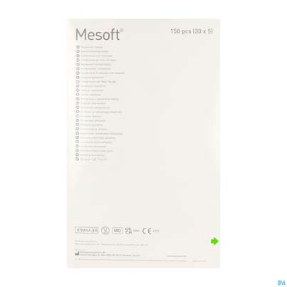 Vlieskompressen Mesoft/set Steril 10x 10cm 30x5 150st, A-Nr.: 1652348 - 05