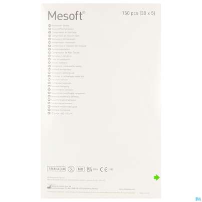 Vlieskompressen Mesoft/set Steril 10x 10cm 30x5 150st, A-Nr.: 1652348 - 06