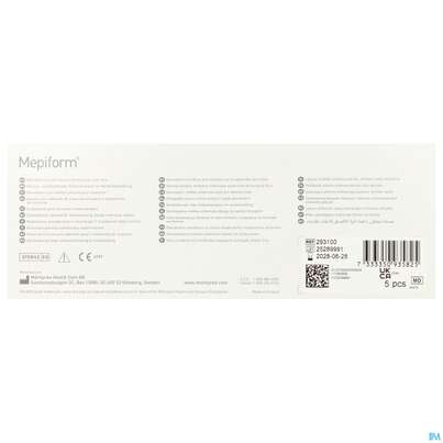 Wundverband Mepiform Silikonverband Selbsthaftend 4x 30cm 5st, A-Nr.: 2211770 - 03