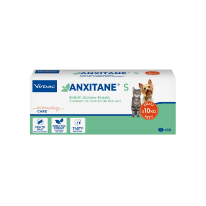 Sie sehen eine Packung Anxitane S - für Hunde und Katzen, Produktbild: 01 Anxitane S - für Hunde und Katzen, A-Nr.: 4736057 - 01