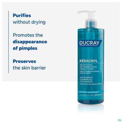 Ducray Keracnyl Schäumendes Waschgel 400ml, A-Nr.: 5564405 - 17