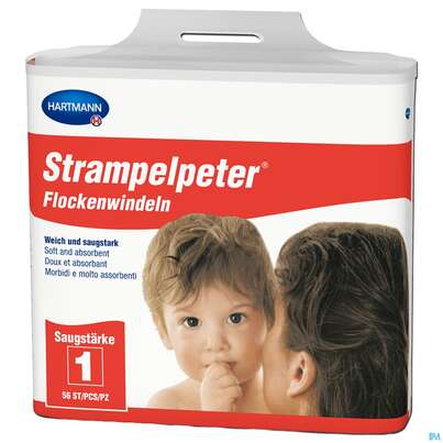 Inkontinenz Strampelpeter Flockenwindeln Staerke 1 56st, A-Nr.: 2307530 - 07