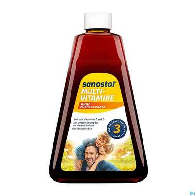 Sanostol Multivitamin/saft Ohne Zuckerzusatz 460ml, A-Nr.: 3945043 - 03