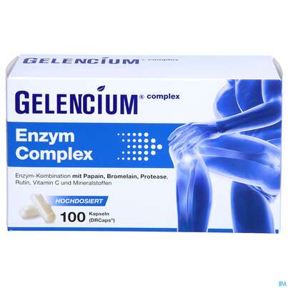 Sie sehen eine Packung Enzym Bromelain/kapseln Complex Hochdosiert Gelencium 100st, Produktbild: 01 Enzym Bromelain/kapseln Complex Hochdosiert Gelencium 100st, A-Nr.: 5726931 - 01