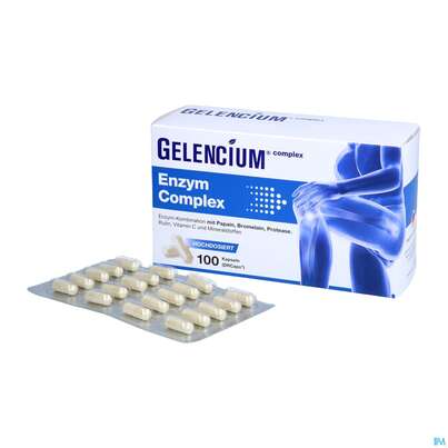 Sie sehen eine Packung Enzym Bromelain/kapseln Complex Hochdosiert Gelencium 100st, Produktbild: 04 Enzym Bromelain/kapseln Complex Hochdosiert Gelencium 100st, A-Nr.: 5726931 - 04