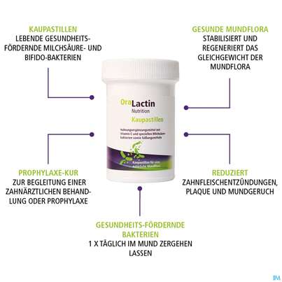 Oralactin Orales Probiotikum Kaupastillen +vitamin C 30g, A-Nr.: 5750409 - 09