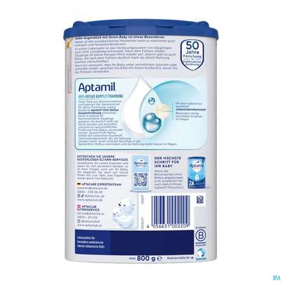 Aptamil Milch-fertignahrung Anti-reflux Spezialnahrung 800g, A-Nr.: 4882209 - 04
