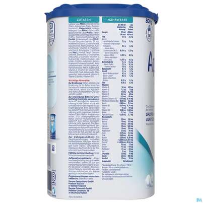 Aptamil Milch-fertignahrung Anti-reflux Spezialnahrung 800g, A-Nr.: 4882209 - 05