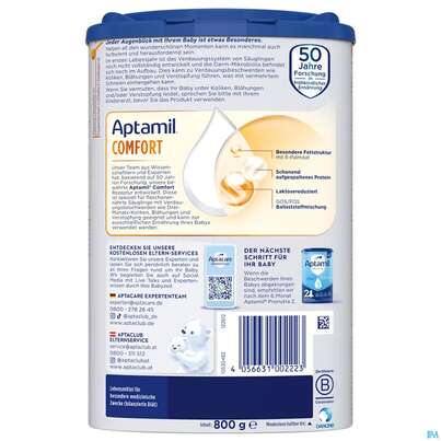 Aptamil Milch-fertignahrung Comfort Spezialnahrung 800g, A-Nr.: 4882215 - 03