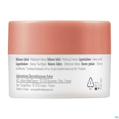 Avene Basislinie Feuchtigkeitsspendender Lippenbalsam Tiege 10ml, A-Nr.: 5939727 - 04