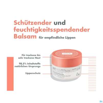 Avene Basislinie Feuchtigkeitsspendender Lippenbalsam Tiege 10ml, A-Nr.: 5939727 - 07