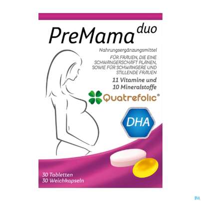 Quatrefolic Premama Duo Tabletten+weichkapseln 30st, A-Nr.: 5974020 - 01