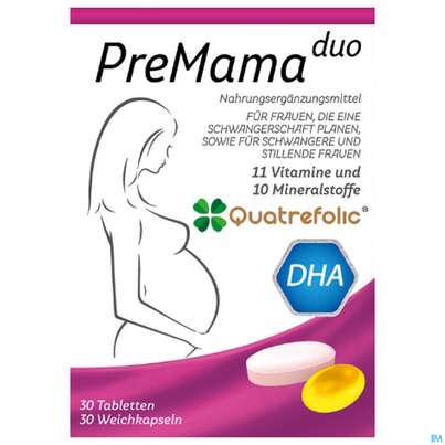 Quatrefolic Premama Duo Tabletten+weichkapseln 30st, A-Nr.: 5974020 - 02