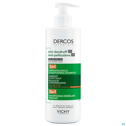 Sie sehen eine Packung Shampoon Vichy/dercos 2in1 Shampoon +conditioner 390ml, Produktbild: 08 Shampoon Vichy/dercos 2in1 Shampoon +conditioner 390ml, A-Nr.: 5847876 - 08