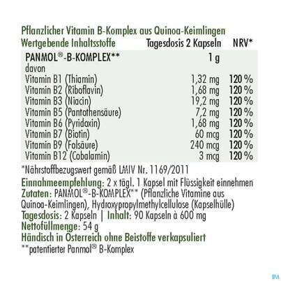 Vitamin B-kapseln Komplex Anatis Aus Quinoa 90st, A-Nr.: 4314758 - 04
