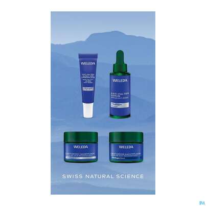 Sie sehen eine Packung Weleda Blauer Enzian +edelweiss Festigende Nachtpflege 40ml, Produktbild: 10 Weleda Blauer Enzian +edelweiss Festigende Nachtpflege 40ml, A-Nr.: 5729958 - 10
