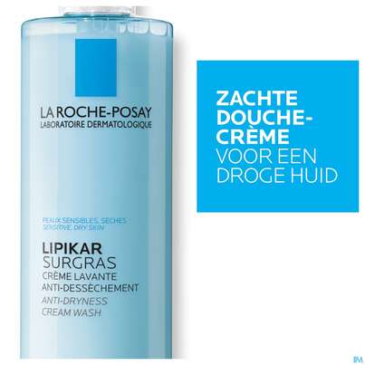 Sie sehen eine Packung La Roche Posay Koerperpflege Lipikar/surgras Konzentr.duschcreme 400ml, Produktbild: 10 La Roche Posay Koerperpflege Lipikar/surgras Konzentr.duschcreme 400ml, A-Nr.: 5356322 - 10
