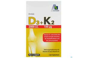 D3+k2 Tabl 2000ie +100ug 120st, A-Nr.: 5296100 - 01