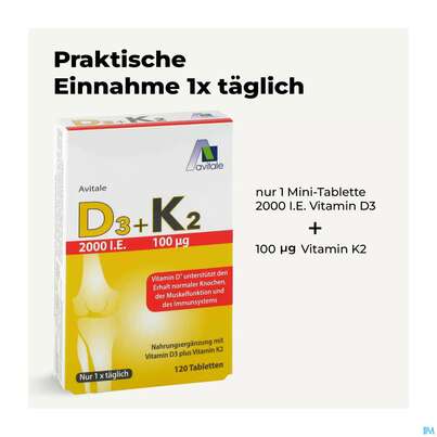 D3+k2 Tabl 2000ie +100ug 120st, A-Nr.: 5296100 - 03
