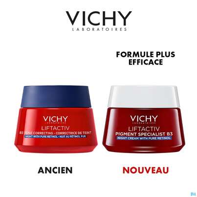 Sie sehen eine Packung Vichy Liftactiv Retinol B3 Nacht 50ml, Produktbild: 15 Vichy Liftactiv Retinol B3 Nacht 50ml, A-Nr.: 5818018 - 15