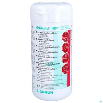 Meliseptol Flaechendesinfektion -braun B.austria Hbv Tuecher 100st, A-Nr.: 1064982 - 01