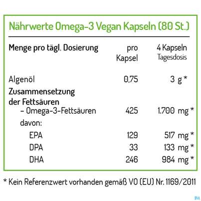 Omega -3 Norsan Kapseln/vegan/pflanz. Algenoel,hochd. 80st, A-Nr.: 5475162 - 04