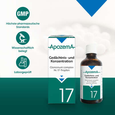 Apozema® Nr. 17 Gedächtnis- und Konzentrations-Tropfen, A-Nr.: 0987845 - 04