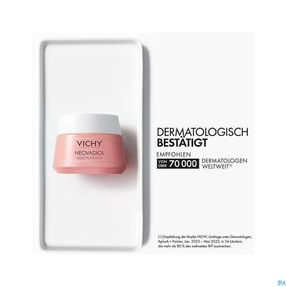 Sie sehen eine Packung Vichy Neovadiol Rose Platinium 50ml, Produktbild: 19 Vichy Neovadiol Rose Platinium 50ml, A-Nr.: 4732214 - 19