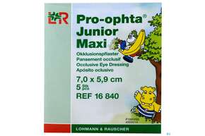 Augenokklusionspflaster Pro-ophta Junior Maxi 7x 5,9cm 16842 100st, A-Nr.: 2723257 - 01
