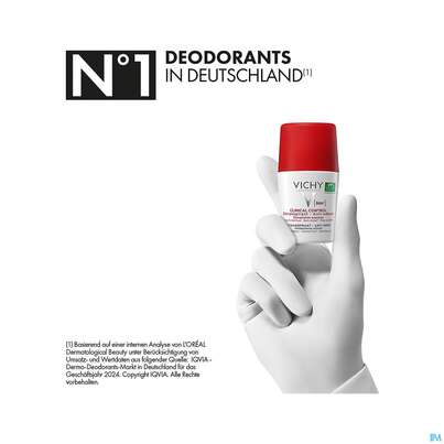 Vichy Deodorant Antitranspirant/roll-on Clinical Contr 96h 50ml, A-Nr.: 5571575 - 12