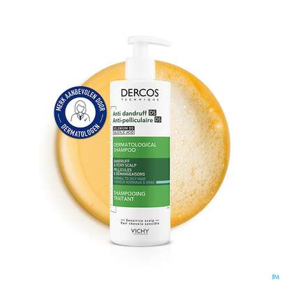 Shampoon Vichy/dercos Anti-schuppen Pflege Fettiges Haar 390ml, A-Nr.: 4491874 - 07