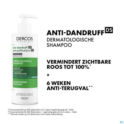 Shampoon Vichy/dercos Anti-schuppen Pflege Fettiges Haar 390ml, A-Nr.: 4491874 - 13