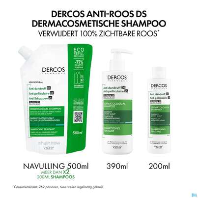 Shampoon Vichy/dercos Anti-schuppen Pflege Fettiges Haar 390ml, A-Nr.: 4491874 - 15