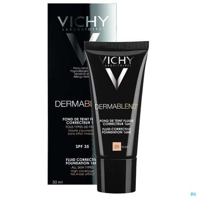 Vichy Dermablend/fluid Make-up 25 Nude 30ml, A-Nr.: 3044624 - 08