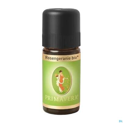 Sie sehen eine Packung Aetherische Oele Primavera Rosengeranie Bio 10ml, Produktbild: 03 Aetherische Oele Primavera Rosengeranie Bio 10ml, A-Nr.: 2305324 - 03