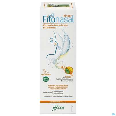 Sie sehen eine Packung Nasenspray Aboca Fitonasal Kinder Ab 6.monat Erkaeltung 125ml, Produktbild: 02 Nasenspray Aboca Fitonasal Kinder Ab 6.monat Erkaeltung 125ml, A-Nr.: 5571871 - 02