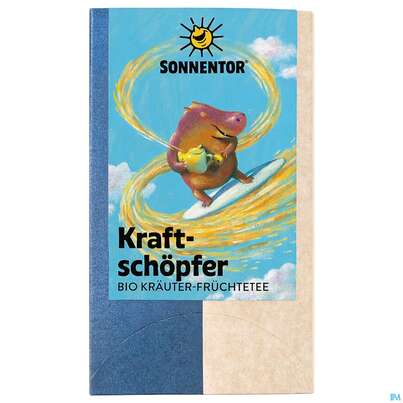 Sie sehen eine Packung Sonnentor Tee/bio Kraftschoepfer 02315 18st, Produktbild: 01 Sonnentor Tee/bio Kraftschoepfer 02315 18st, A-Nr.: 5742344 - 01