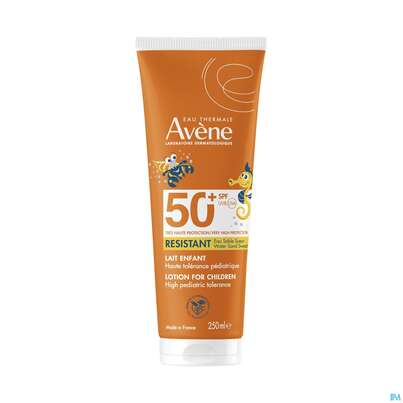 Sie sehen eine Packung Avène Kinder-sonnenmilch Spf 50+ 250ml, Produktbild: 03 Avène Kinder-sonnenmilch Spf 50+ 250ml, A-Nr.: 4310625 - 03