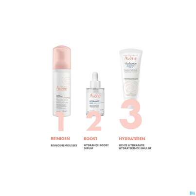 Sie sehen eine Packung Avene Hydrance Emulsion Leicht 40ml, Produktbild: 12 Avene Hydrance Emulsion Leicht 40ml, A-Nr.: 5181756 - 12
