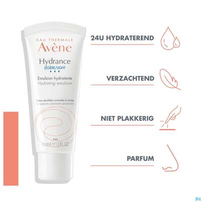 Sie sehen eine Packung Avene Hydrance Emulsion Leicht 40ml, Produktbild: 14 Avene Hydrance Emulsion Leicht 40ml, A-Nr.: 5181756 - 14