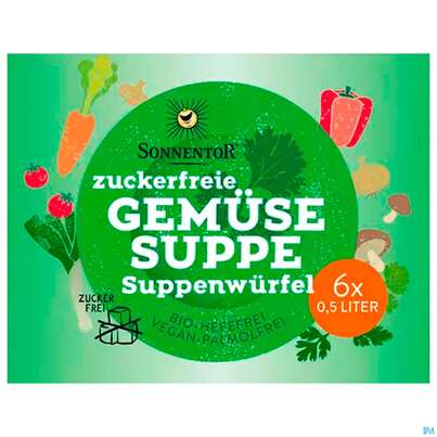 Sonnentor Zuckerfreie Gemuesesuppe Wuerfel 01405 66g, A-Nr.: 5227205 - 01