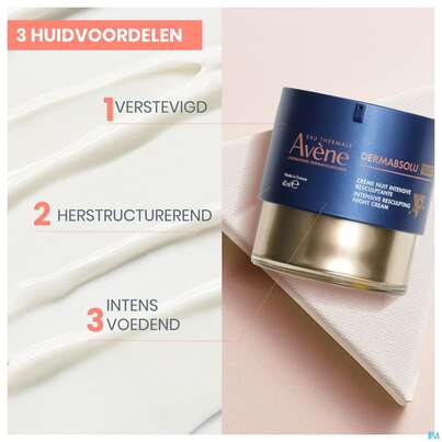 Sie sehen eine Packung Avene Dermabsolu Nachtcreme 40ml, Produktbild: 16 Avene Dermabsolu Nachtcreme 40ml, A-Nr.: 5899146 - 16