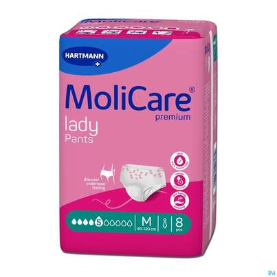 Inkontinenz Molicare Premium/lady/pants Tropfen 5 Medium 8st, A-Nr.: 4918806 - 05